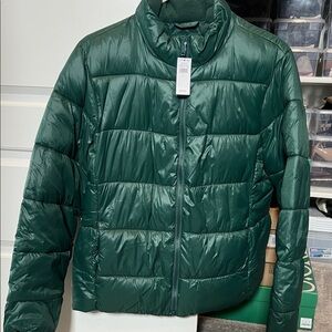 GAP Dark Green Puffer Jacket